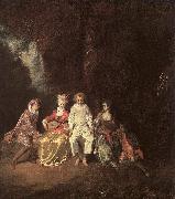 Jean-Antoine Watteau Pierrot Content oil on canvas